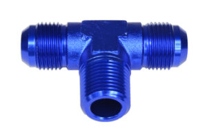 TEE MALE/MALE/MALE AN4-1/8 NPT-AN4 Blue