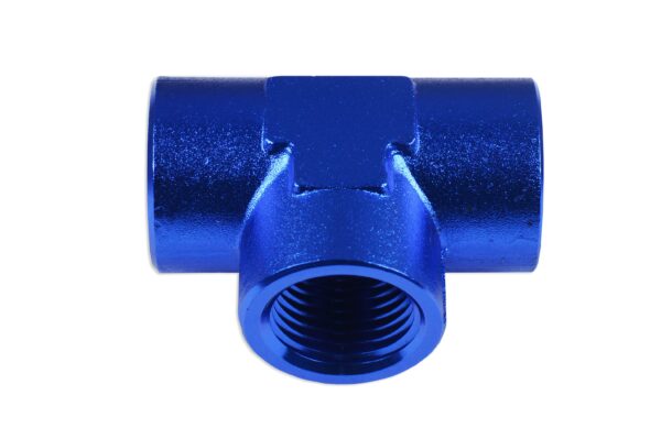 Tee female/female/female 1/2 NPT Blue