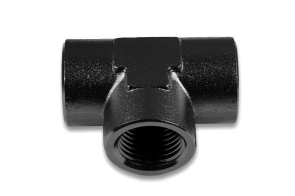 Tee female/female/female 1/8 NPT Black