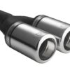 Universal Exhaust Tail Pipe Muffler Tip round 80mm lenght 200mm mounting diameter 50mm