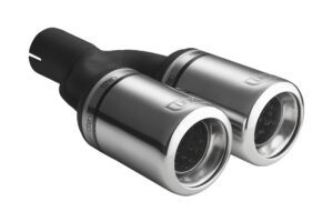 Universal Exhaust Tail Pipe Muffler Tip round 80mm lenght 200mm mounting diameter 45mm