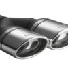 Universal Exhaust Tail Pipe Muffler Tip oval 120×80mm lenght 250mm mounting diameter 50mm