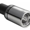 Universal Exhaust Tail Pipe Muffler Tip round 80mm lenght 80mm mounting diameter 45mm