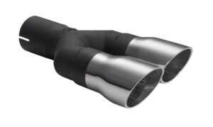Universal Exhaust Tail Pipe Muffler Tip round 60mm lenght 170mm mounting diameter 50mm