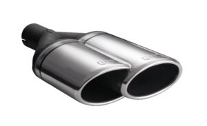 Universal Exhaust Tail Pipe Muffler Tip oval 220×80mm lenght 220mm mounting diameter 50mm
