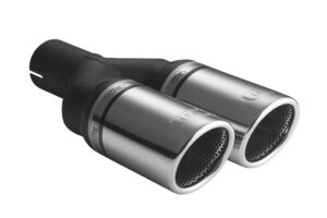 Universal Exhaust Tail Pipe Muffler Tip round 70mm lenght 200mm mounting diameter 45mm