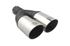 Universal Exhaust Tail Pipe Muffler Tip round 76mm lenght 230mm mounting diameter 50mm