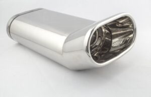 Universal Exhaust Tail Pipe Muffler Tip oval 145×75mm lenght 280mm