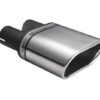 Universal Exhaust Tail Pipe Muffler Tip oval 145×75mm lenght 140mm mounting diameter 45mm
