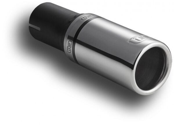 Universal Exhaust Tail Pipe Muffler Tip round 60mm lenght 90mm mounting diameter 45mm