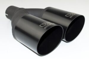 Universal Exhaust Tail Pipe Muffler Tip round 80mm lenght 210 mm mounting diameter 55mm