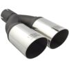 Universal Exhaust Tail Pipe Muffler Tip round 76mm lenght 230mm mounting diameter 55mm