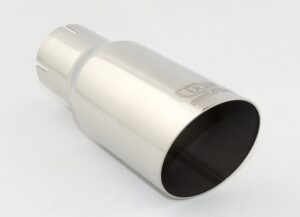 Universal Exhaust Tail Pipe Muffler Tip round 76mm lenght 120mm mounting diameter 55mm