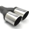 Universal Exhaust Tail Pipe Muffler Tip round 90mm lenght 220mm mounting diameter 65mm