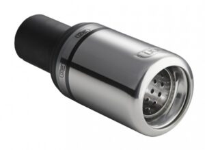 Universal Exhaust Tail Pipe Muffler Tip round 80mm lenght 120mm mounting diameter 50mm