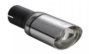 Universal Exhaust Tail Pipe Muffler Tip oval 95×65mm lenght 120mm mounting diameter 50mm