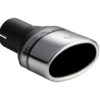 Universal Exhaust Tail Pipe Muffler Tip oval 120×80mm lenght 80mm mounting diameter 60mm
