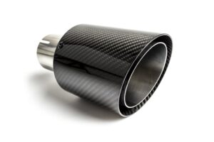 Universal Exhaust Tail Pipe Muffler Tip round 90mm lenght 105mm mounting diameter 60mm