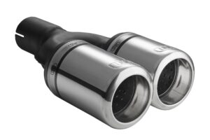 Universal Exhaust Tail Pipe Muffler Tip round 80mm lenght 200/180mm mounting diameter 60mm