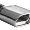 Universal Exhaust Tail Pipe Muffler Tip oval 145×75mm lenght 140mm mounting diameter 45mm