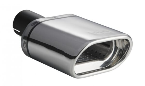 Universal Exhaust Tail Pipe Muffler Tip oval 145×75mm lenght 140mm mounting diameter 45mm