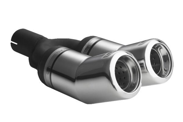 Universal Exhaust Tail Pipe Muffler Tip round 80mm lenght 260mm mounting diameter 55mm