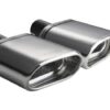 Universal Exhaust Tail Pipe Muffler Tip oval 145×75mm lenght 140mm mounting diameter 50mm