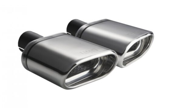 Universal Exhaust Tail Pipe Muffler Tip oval 145×75mm lenght 140mm mounting diameter 50mm
