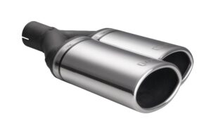 Universal Exhaust Tail Pipe Muffler Tip oval 220×80mm lenght 220mm mounting diameter 60mm