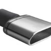 Universal Exhaust Tail Pipe Muffler Tip oval 167×60mm lenght 120mm mounting diameter 50mm