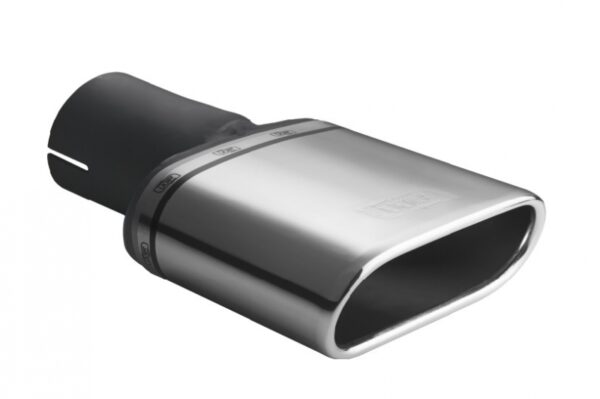 Universal Exhaust Tail Pipe Muffler Tip oval 167×60mm lenght 120mm mounting diameter 45mm