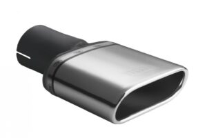 Universal Exhaust Tail Pipe Muffler Tip oval 167×60mm lenght 200mm mounting diameter 45mm