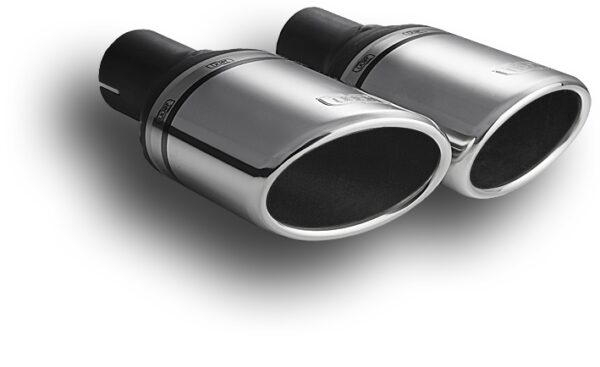 Universal Exhaust Tail Pipe Muffler Tip oval 95×65mm lenght 120mm mounting diameter 45mm