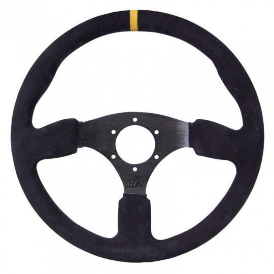 volant-gt2i GT2I Race Suede Steering Wheel Dished 0 (Flat)