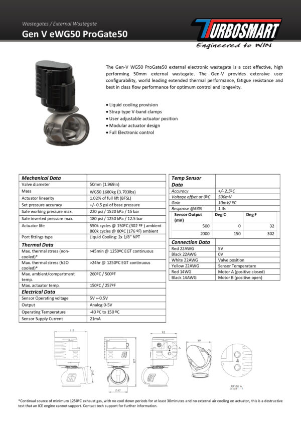 wastegate-turbosmart-genv-ewg50-progate50-electronic-black_2 Wastegate Turbosmart GenV eWG50 Progate50 Electronic Black
