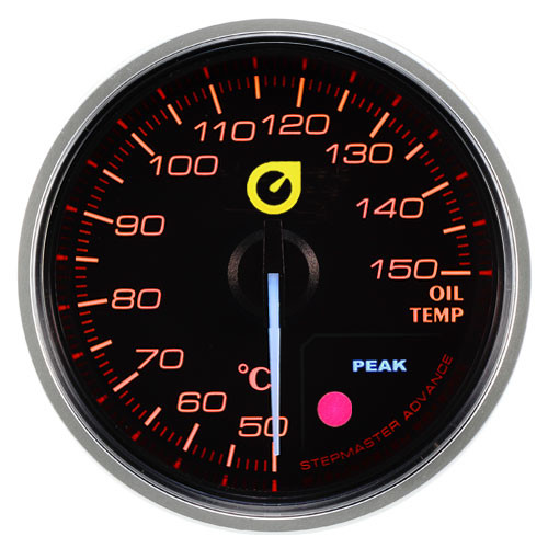 New Auto Gauge oil temperature indicator 52mm amber