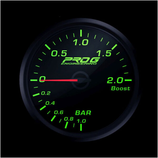 Pro G Race Series 2 RC gauge,  Boost 2 Bar GREEN 52mm