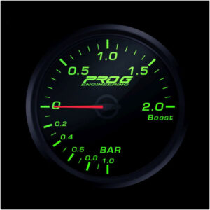 Pro G Race Series 2 RC gauge,  Boost 2 Bar GREEN 60mm