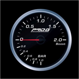 Wskaźnik Pro G Race Series 2 RS,  Boost 2 Bar WHITE 52mm