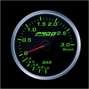 Wskaźnik Pro G Race Series 2 RS,  Boost 3 Bar GREEN 60mm