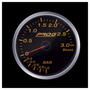 Wskaźnik Pro G Race Series 2 RS,  Boost 3 Bar RED 52mm