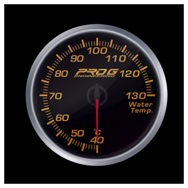 Wskaźnik Pro G Race Series 2 RS, water temperature °C RED 60mm