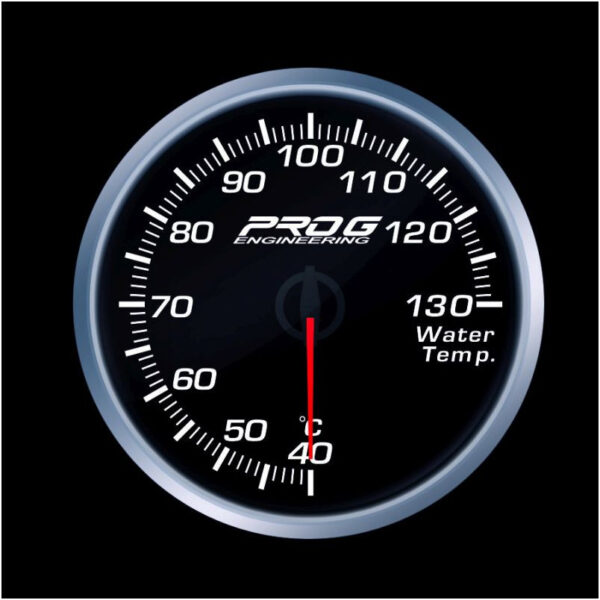 Wskaźnik Pro G Race Series 2 RS, water temperature °C WHITE 60mm