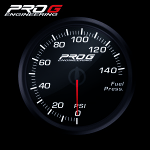 Pro G Race Series RC gauge, fuel pressure PSI WHITE 52mm