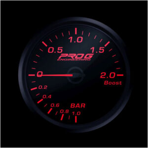 Pro G Race Series RC gauge, boost 2 Bar RED 60mm