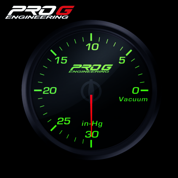 Pro G Race Series RC gauge, Vacuum GREEN 52mm