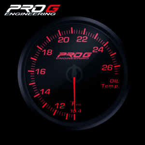 Pro G Race Series RC gauge, oil temperature °F RED 52mm