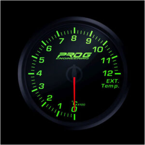 Pro G Race Series RC gauge, exhaust gas temperature EGT °C GREEN 52mm