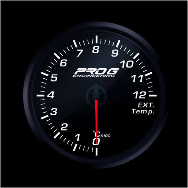 Pro G Race Series RC gauge, exhaust gas temperature EGT °C WHITE 52mm