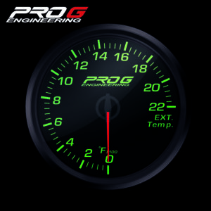 Pro G Race Series RC gauge, exhaust gas temperature EGT °F GREEN 52mm